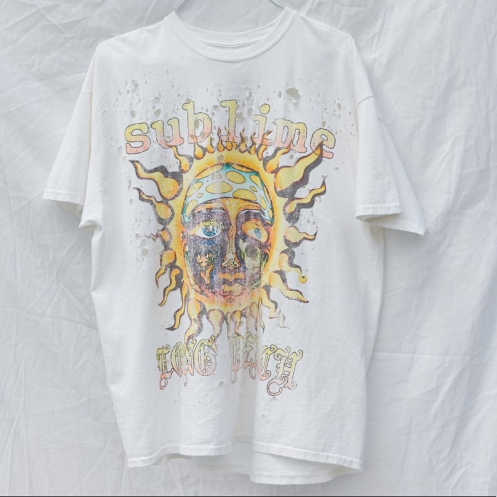 SUBLIME OVERSIZED DISTRESSED TEE